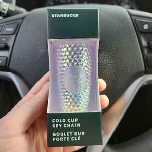 Starbucks Studded Unicorn Keychain